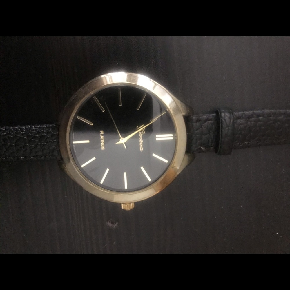 Geneva black womens watch